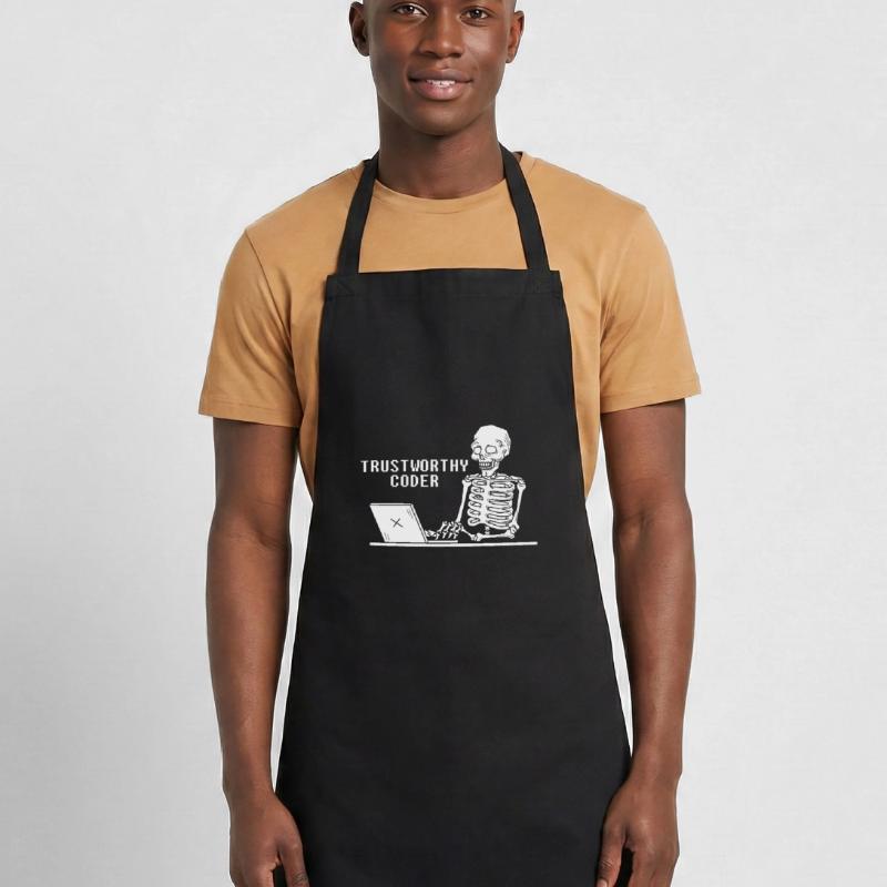 Développeur Coder Programmeur Squelette Tablier de cuisine