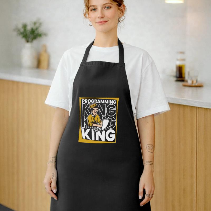 Entwickler Coder Programmierer König Kochschürze