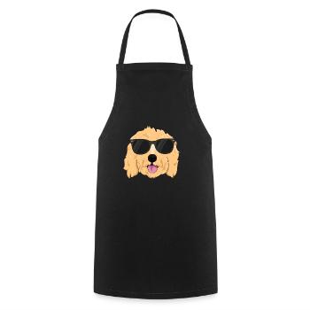 Cool Goldendoodle TShirt Boys Girls Goldendoodle - Cooking Apron - black - Front - AI Model Male 185 dark (185cm)
