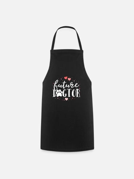 Future Dogtor Docteur Vétérinaire Docteur Vétérinaire - Tablier de cuisine - noir