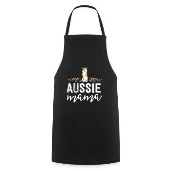 Chemise Aussie Mama Dog Mom pour les femmes australiennes - Tablier de cuisine - noir - Devant - AI Model Male 185 dark (185cm)