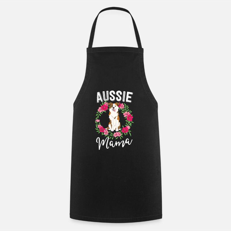 Australische Mutter Australian Shepherd Gift Dog Lover - Kochschürze - Schwarz