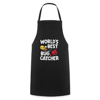 Worlds Best Bug Catcher Entomologist Insect Lady - Cooking Apron - black - Front - AI Model Male 185 dark (185cm)