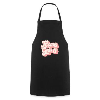 Accueil Fille Drôle cadeau pour bureau d’agent immobilier - Tablier de cuisine - noir - Devant - AI Model Male 185 dark (185cm)