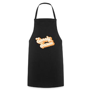 Spooky Season Retro Halloween Vibes Vintage - Cooking Apron - black - Front - AI Model Male 185 dark (185cm)