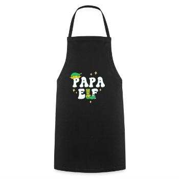 Papa Elf Passende Familie Weihnachtsgruppe Weihnachten - Kochschürze - Schwarz - Vorne - AI Model Male 185 dark (185cm)