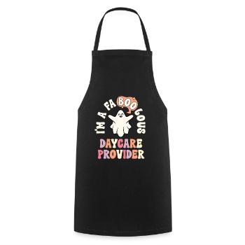 Faboolous Daycare Provider Halloween Nanny Child - Cooking Apron - black - Front - AI Model Male 185 dark (185cm)