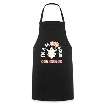 Faboolous Counselor Retro Halloween School - Cooking Apron - black - Front - AI Model Male 185 dark (185cm)