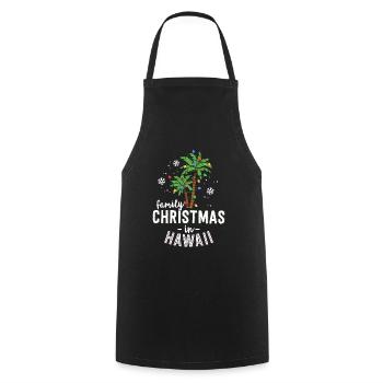 Family Christmas In Hawaii Palm Trees Xmas Beach - Cooking Apron - black - Front - AI Model Male 185 dark (185cm)
