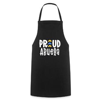 Proud Abuela Down Syndrome Grandma Family T21 - Cooking Apron - black - Front - AI Model Male 185 dark (185cm)
