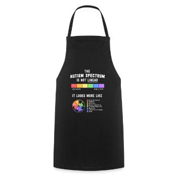 Chemises d’autisme Femmes Sensibilisation des mamans L’autisme est un - Tablier de cuisine - noir - Devant - AI Model Male 185 dark (185cm)