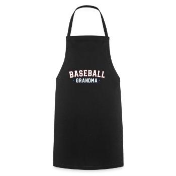 Retro Baseball Grand-mère Chemise Vintage Famille - Tablier de cuisine - noir - Devant - AI Model Male 185 dark (185cm)