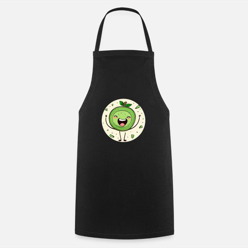 Kiwi joyeux - Tablier de cuisine - noir