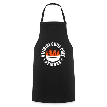 .Barbecue grill barbeque - Cooking Apron - black - Front - AI Model Male 185 dark (185cm)