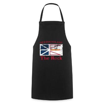 Newfoundland Flag - Kochschürze - Schwarz - Vorne - AI Model Male 185 dark (185cm)