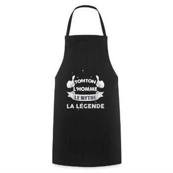 Uncle the man Humor idea Gift Toton Legend - Cooking Apron - black - Front - AI Model Male 185 dark (185cm)