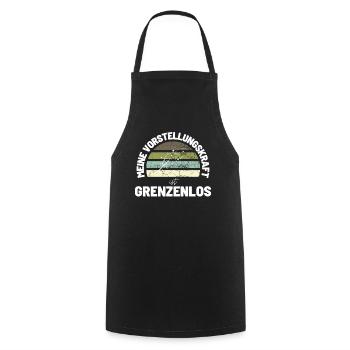 Sprücheshirts MOTIVATION Motivationssprüche - Kochschürze - Schwarz - Vorne - AI Model Male 185 dark (185cm)