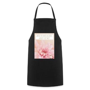 Blumen Garten Gärtner Blumenstrauß BLUMENLIEBE - Kochschürze - Schwarz - Vorne - AI Model Male 185 dark (185cm)
