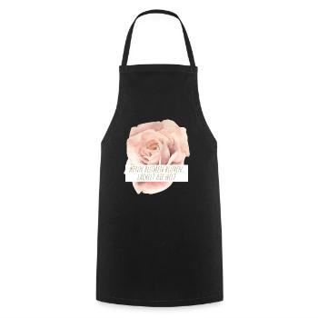 Blumen Garten Gärtner Blumenstrauß BLUMENLIEBE - Kochschürze - Schwarz - Vorne - AI Model Male 185 dark (185cm)
