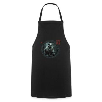 Chemise de jeu de société, jeu de société, Vari Druide en colère - Tablier de cuisine - noir - Devant - AI Model Male 185 dark (185cm)