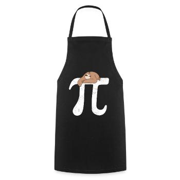 Math Paresseux Pi - Tablier de cuisine - noir - Devant - AI Model Male 185 dark (185cm)