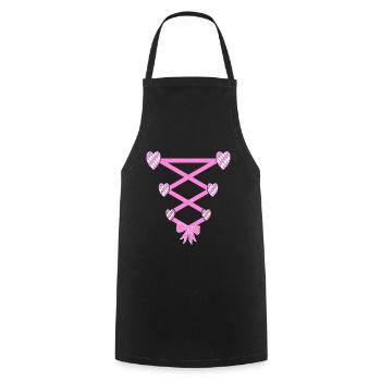Volksfest Dirndl Remplacement - Tablier de cuisine - noir - Devant - AI Model Male 185 dark (185cm)