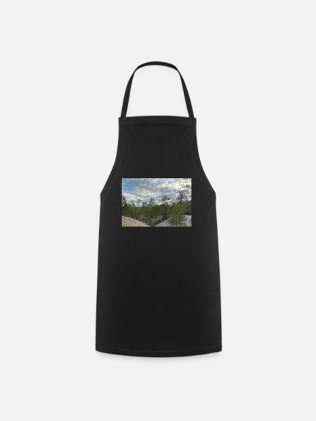 Blauer Himmel - Kochschürze - Schwarz