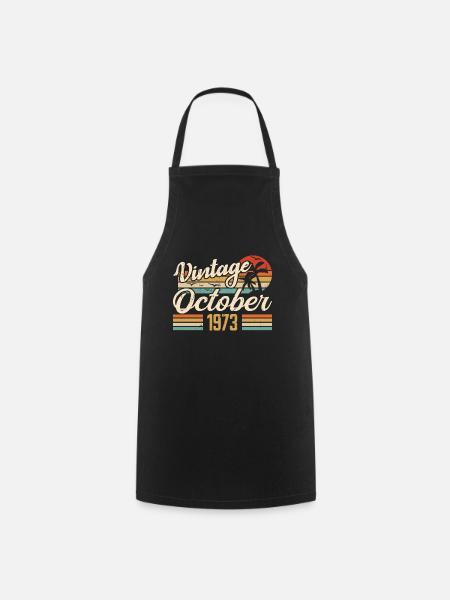 Octobre 1973 Cadeau Anniversaire - 1973 - Forklæde - sort