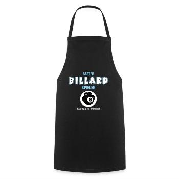 Billard Spieler Billarder Bester Billardspieler - Kochschürze - Schwarz - Vorne - AI Model Male 185 dark (185cm)