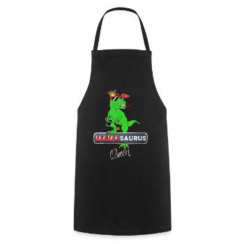 Maman Dinosaure Queen A De La Classe - Tablier de cuisine - noir - Devant - AI Model Male 185 dark (185cm)