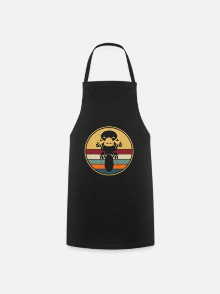 Retro Schnabeltier Vintage Platypus - Kochschürze - Schwarz