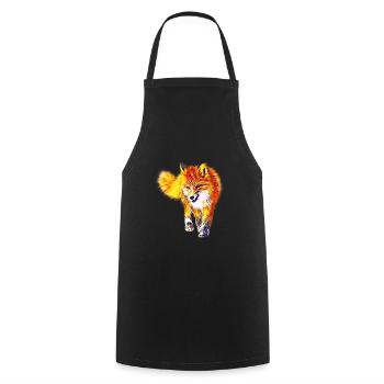 Renard - Tablier de cuisine - noir - Devant - AI Model Male 185 dark (185cm)