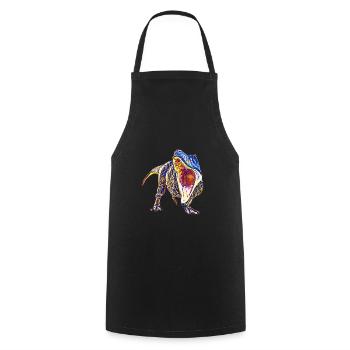 T-Rex - Tablier de cuisine - noir - Devant - AI Model Male 185 dark (185cm)