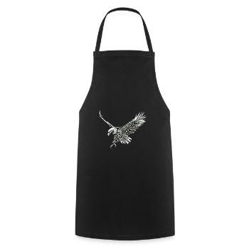 Eagle - Cooking Apron - black - Front - AI Model Male 185 dark (185cm)