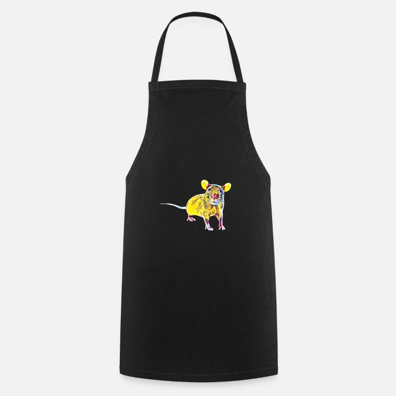 rat - Cooking Apron - black