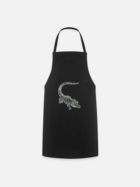 Alligator - Kochschürze - Schwarz