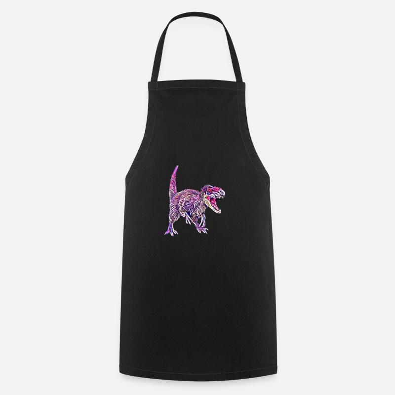 Dinosaures - Tablier de cuisine - noir