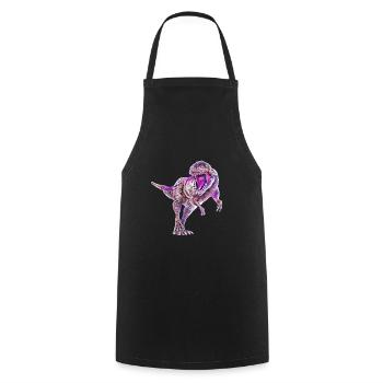 T-Rex - Tablier de cuisine - noir - Devant - AI Model Male 185 dark (185cm)