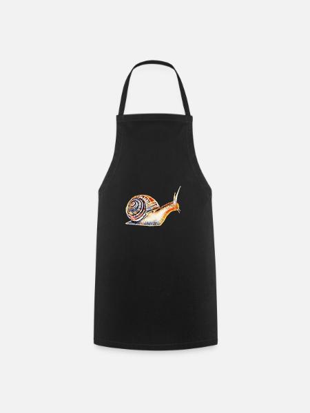 Escargot - Tablier de cuisine - noir