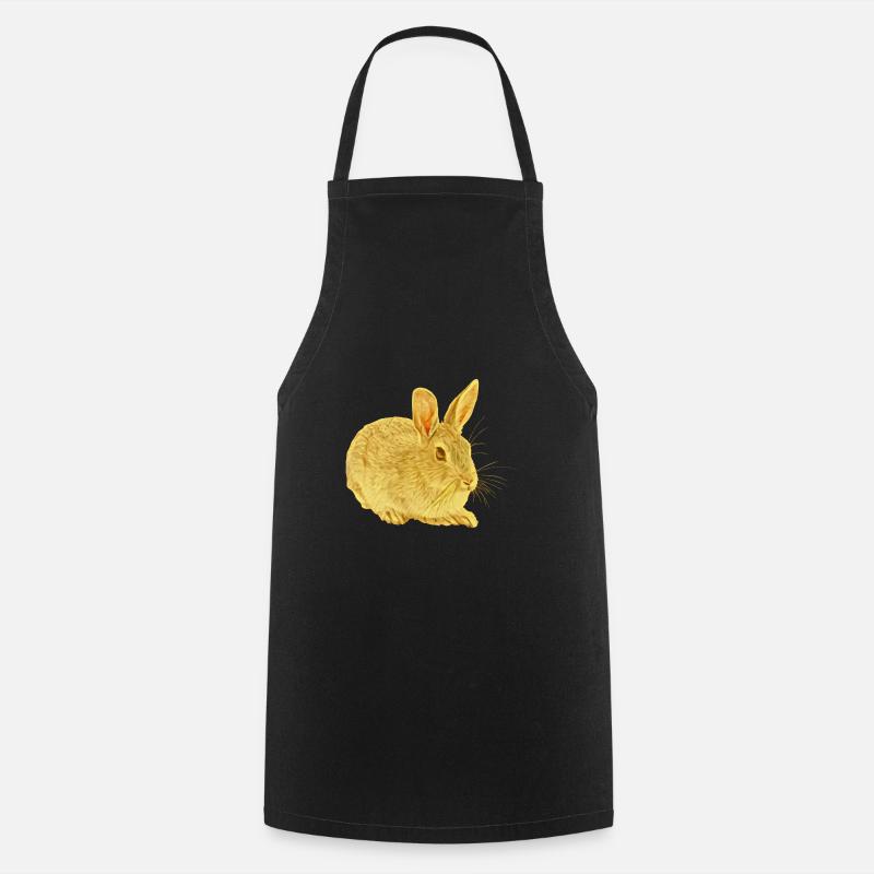 Lapin - Tablier de cuisine - noir