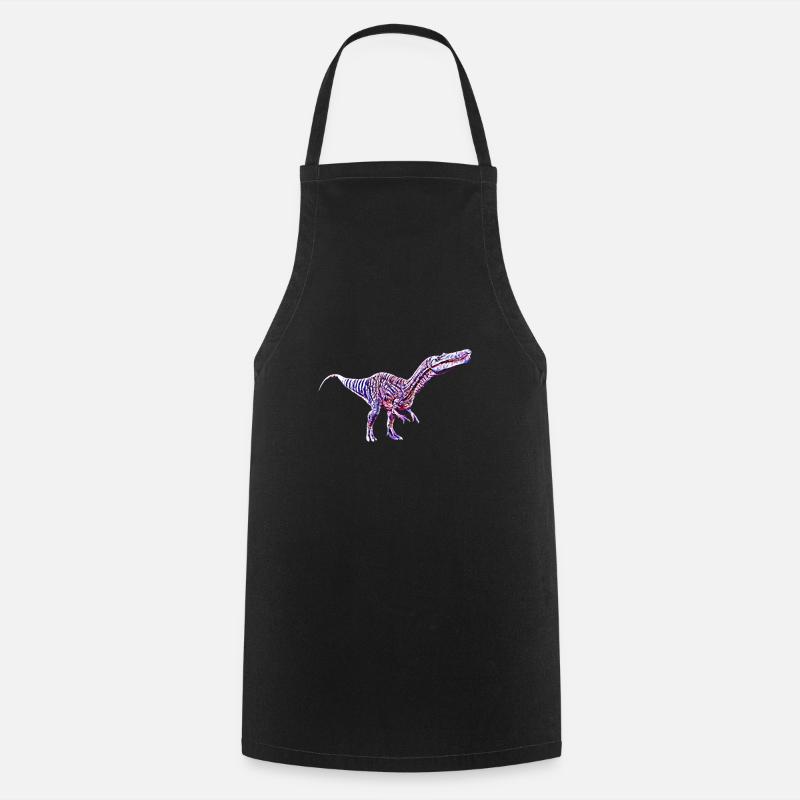 Dinosaurier - Kochschürze - Schwarz