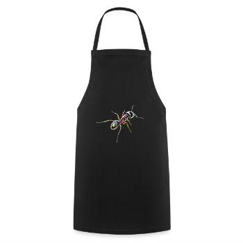 ant - Cooking Apron - black - Front - AI Model Male 185 dark (185cm)