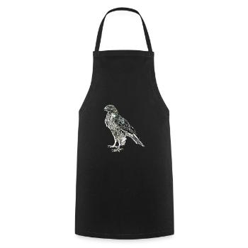 Faucon - Tablier de cuisine - noir - Devant - AI Model Male 185 dark (185cm)