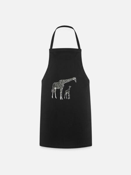 Giraffe - Kochschürze - Schwarz