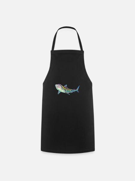 Tiger shark - Cooking Apron - black