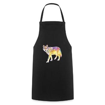 Loup - Tablier de cuisine - noir - Devant - AI Model Male 185 dark (185cm)