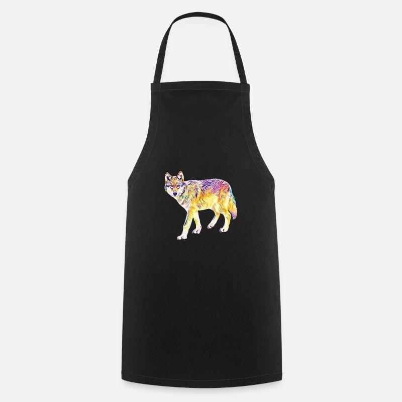 Wolf - Kochschürze - Schwarz