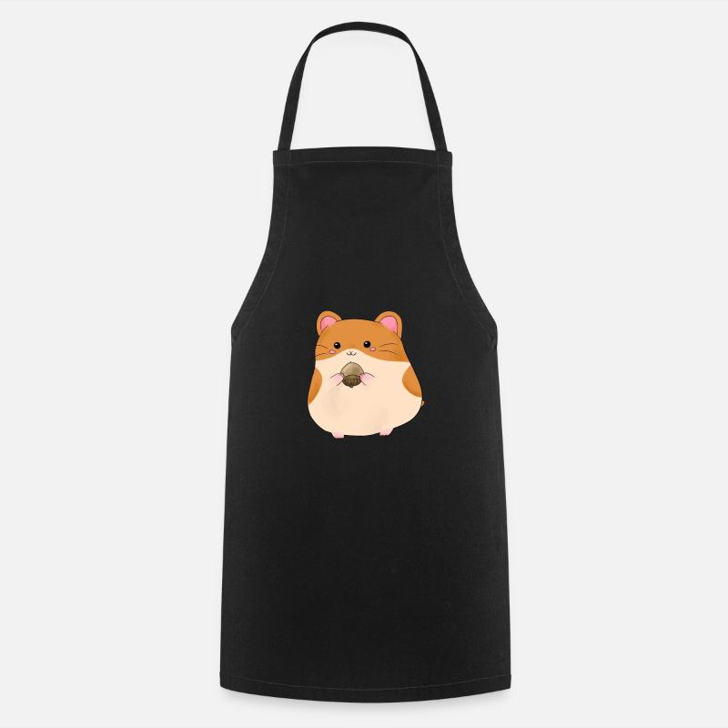 Hamster - Kochschürze - Schwarz