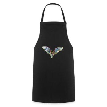 bat - Cooking Apron - black - Front - AI Model Male 185 dark (185cm)