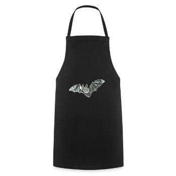 chauve-souris - Tablier de cuisine - noir - Devant - AI Model Male 185 dark (185cm)
